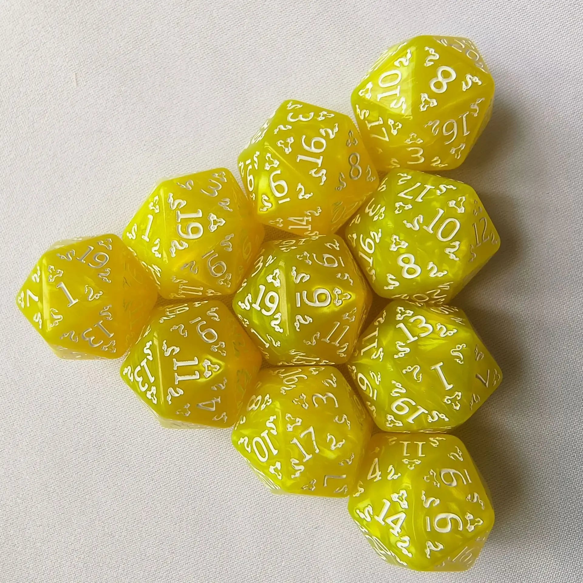 10pcs of  Dragon Pattern Polyhedral Dice Set D20 Number Dice for DND TRPG RPG D20 D12 D10 D8 D6 D4 Table Board Game Dnd Dice Set