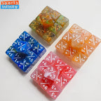 10pcs/set 16mm Three Color Addition Subtraction Positive Negative Symbol Dice Set Dnd D6 Digital Dice for Board Game Wanzhi Card